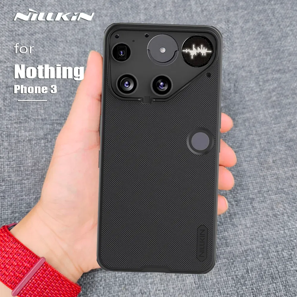 Color: black, Compatibility by Model: Nothing Phone (3) - Nillkin For Nothing Phone 3 5G Case Super Frosted Pro Soft TPU Frame and PC Hard Matte 360 Protection Back Cover Phone Case