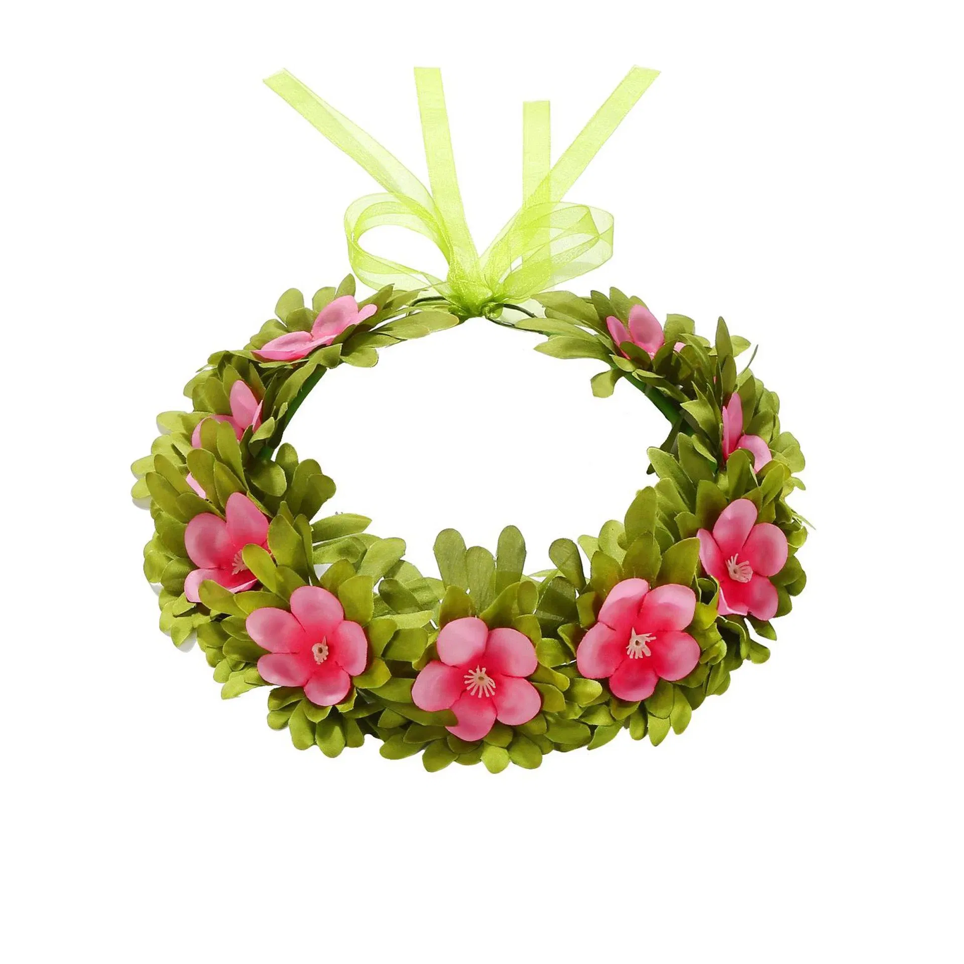 Color: Brown - Lovely Disney Moana 2 Dancing Flower Garland Headdress Kids Adult Hawaii Beach Floral Headgear Princess Vaina Cosplay Accessory