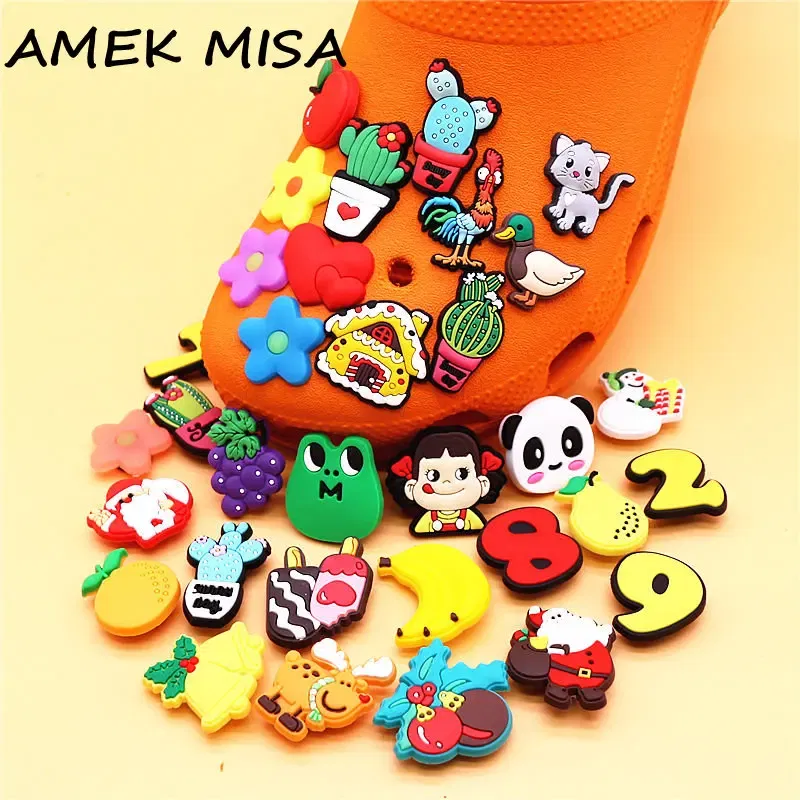 Color: Brown, Ships From: CHINA - 1pcs Christmas Collection PVC Shoe Charms Lovely Animals Garden Shoes Upper Decorations Clogs Pins Unisex Fun Gifts