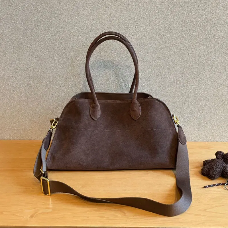 Suede Luxury Design Tote Large Capacity Commuting Bag High Quality Fashion Briefcase Handbag Ladies Versatile Shopping Travel