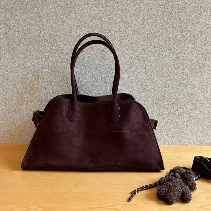 Suede Luxury Design Tote Large Capacity Commuting Bag High Quality Fashion Briefcase Handbag Ladies Versatile Shopping Travel