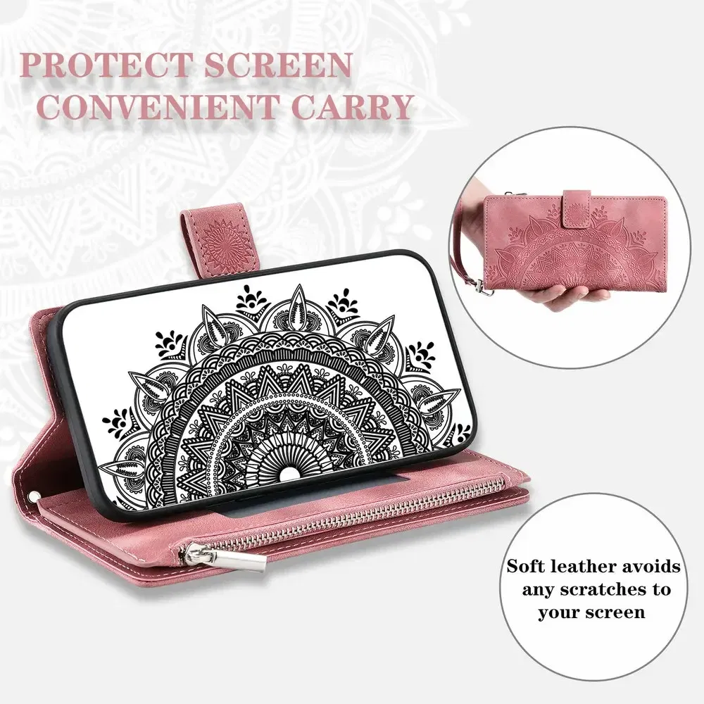 Color: green, Material: POLYESTER - CrossBody Strap Zipper Wallet Coque for Samsung Galaxy A71 A51 A50 A41 A21S A30 A70 A50S A20 A31 A30S A10 A20E A 51 70 Flip Case