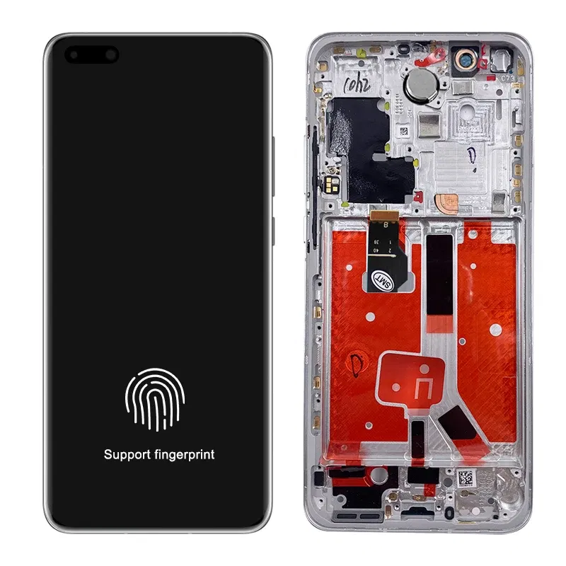 Color: AQUA, Ships From: CHINA - 2025 6.58"NEW P40 Pro Screen Replacement for huawei P40 Pro LCD display ELS-NX9 ELS-N04 Touch Screen Digital with Frame