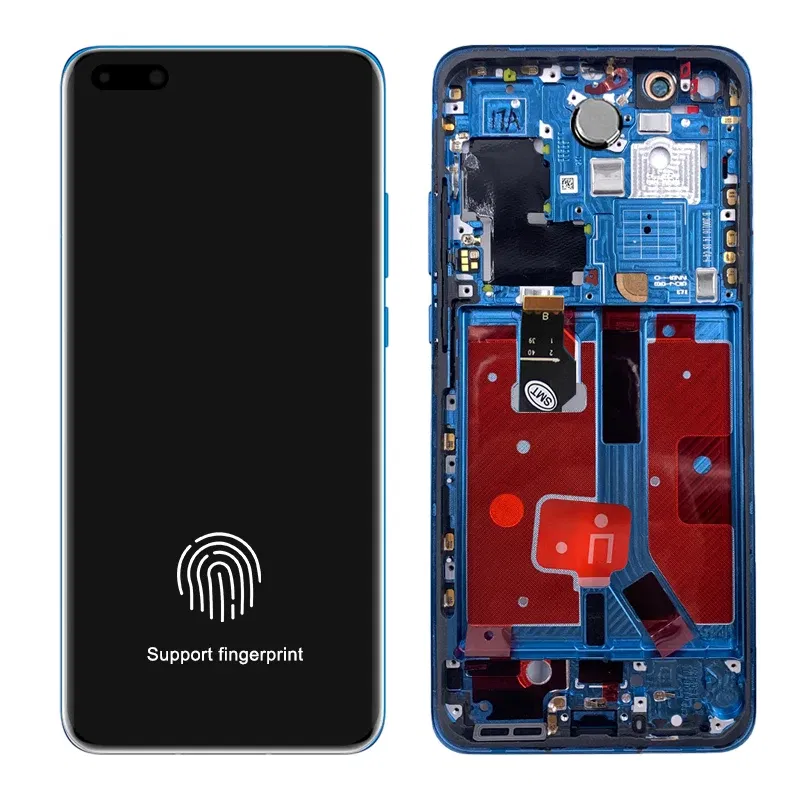Color: AQUA, Ships From: CHINA - 2025 6.58"NEW P40 Pro Screen Replacement for huawei P40 Pro LCD display ELS-NX9 ELS-N04 Touch Screen Digital with Frame