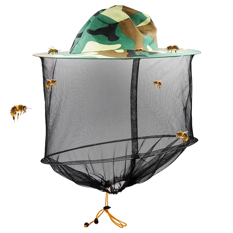 Color: DARK GRAY, Ships From: CN, Size: M - Bee Hat Breathable Beekeepers Hat Beekeeper Hats With High Visibility Veil Face Protection Outdoor Bee Keeper Starting Kit