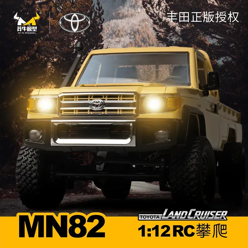 Color: green - MN82 1:12 Full Scale MN Model RTR Version RC Car 2.4G 4WD 280 Motor Proportional Off-Road RC Remote Control Car For Boys Gifts