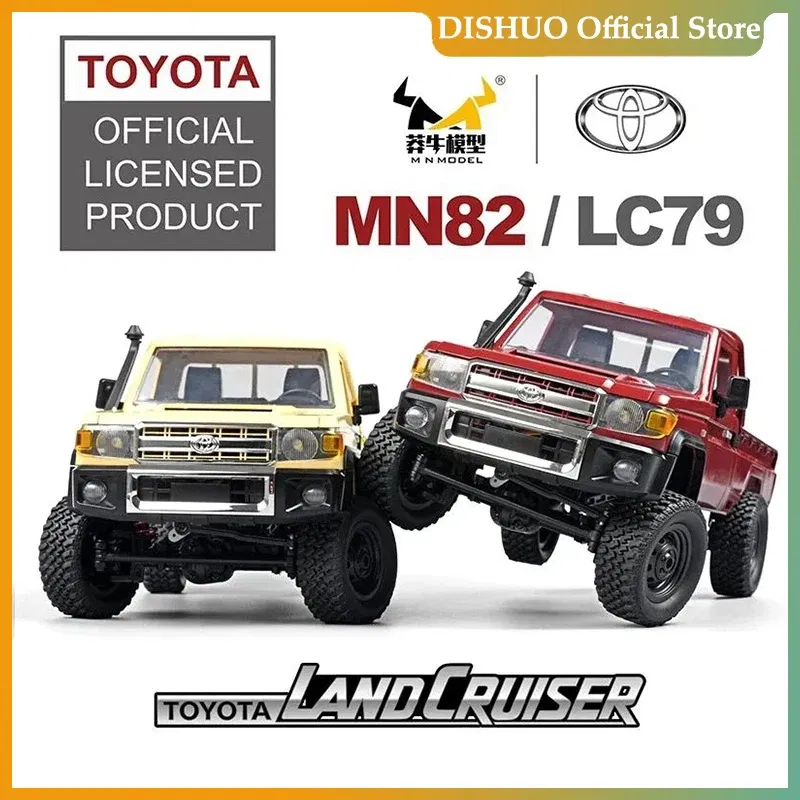 Color: green - MN82 1:12 Full Scale MN Model RTR Version RC Car 2.4G 4WD 280 Motor Proportional Off-Road RC Remote Control Car For Boys Gifts