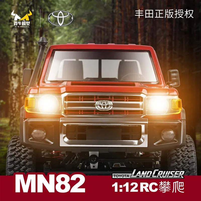 Color: green - MN82 1:12 Full Scale MN Model RTR Version RC Car 2.4G 4WD 280 Motor Proportional Off-Road RC Remote Control Car For Boys Gifts