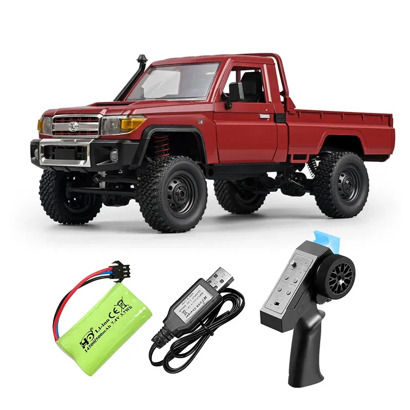 Color: green - MN82 1:12 Full Scale MN Model RTR Version RC Car 2.4G 4WD 280 Motor Proportional Off-Road RC Remote Control Car For Boys Gifts