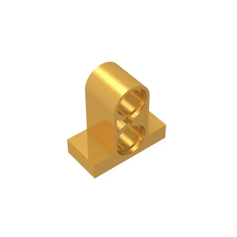 Color: Red - Gobricks GDS-937 Technical, Pin Connector Plate 1x2x1 2/3 with 2 Holes  compatible with lego 32530 Educational Building Blocks