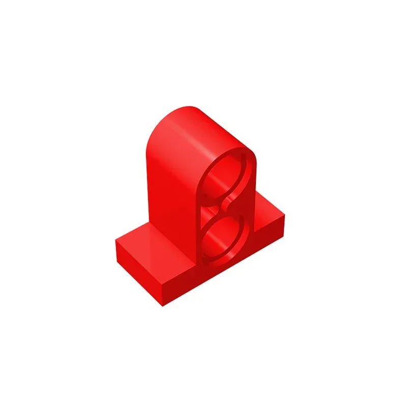 Color: Red - Gobricks GDS-937 Technical, Pin Connector Plate 1x2x1 2/3 with 2 Holes compatible with lego 32530 Educational Building Blocks