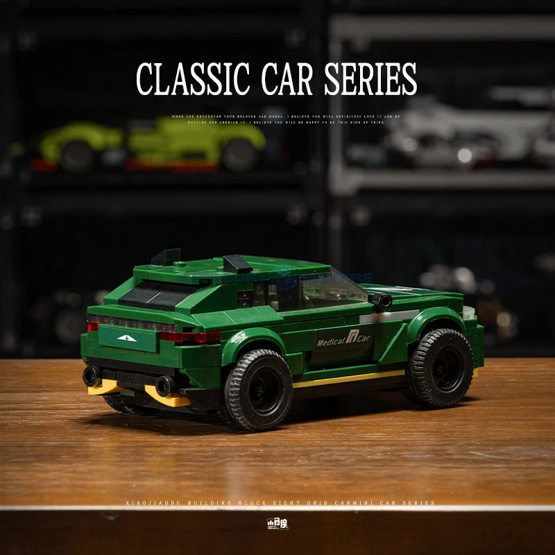 Medical Car Model Building Blocks MOC JD058 Fast Transportation City Rescue Vehicle Bricks Ideas Collection Toy Kit Gift Kids
