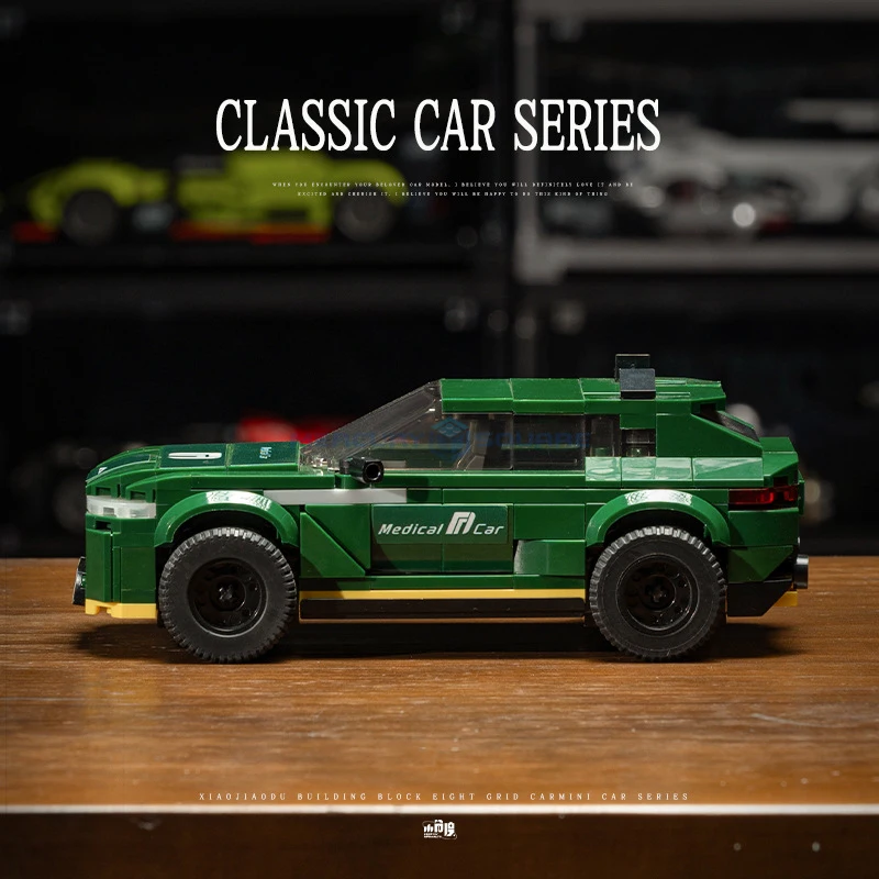 Medical Car Model Building Blocks MOC JD058 Fast Transportation City Rescue Vehicle Bricks Ideas Collection Toy Kit Gift Kids