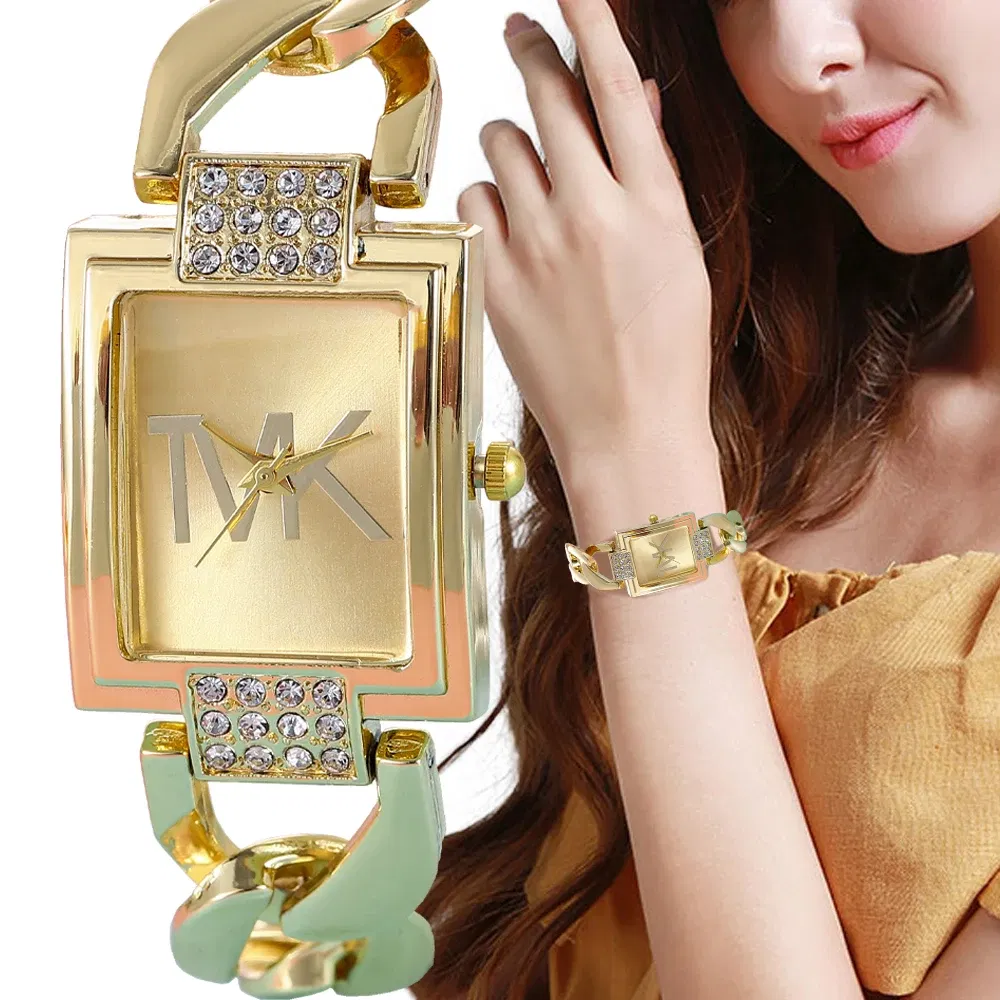 Color: Rose, Ships From: CHINA - Luxury Brand Women's Watch Fashion Elegant Style Metal Strap Square Trendy Quartz Watch for Women Woman's Wristwatch Clock