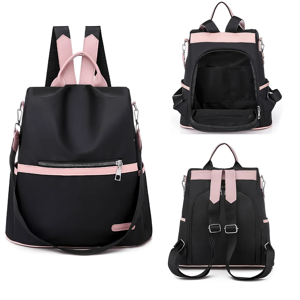 Waterproof Oxford Women Backpack Fashion Anti-Theft Teenager Students School Book Bags Multi-Pockets Female Travel Shoulder Bag