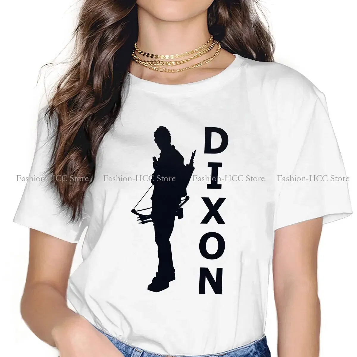 Color: black, Size: L - Daryl Dixon Classic Special Polyester TShirt The Walking Dead Dary Dixon Comfortable Hip Hop Gift Idea T Shirt Stuff