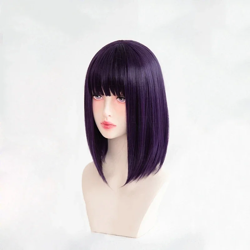 Anime Darling Marin Kitagawa Kuroe Shizuku Cosplay Wig Purple Short Heat Resistant Synthetic Hair Wigs