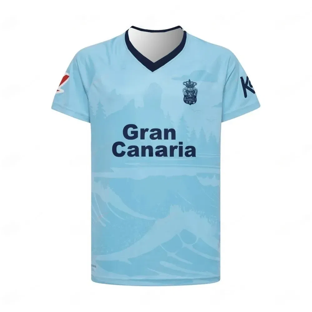 Color: black, Size: S - Spanish Season New Culture UD Las Palmas Casual 3D Printed T-shirt Football Uniform Adult Children Men's Summer General Top