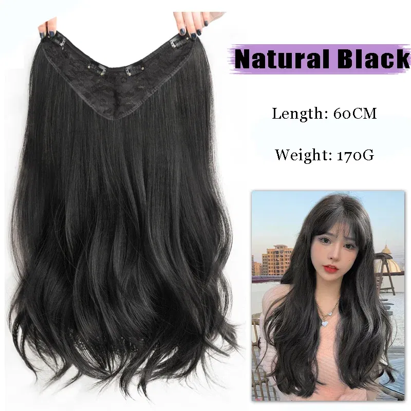 Color: P18/22 - AOSI Part Synthetic Clip In Hair Extension Long Thick Curly Natural Blonde Flase Hair Hairpieces For Women Heat Resistant