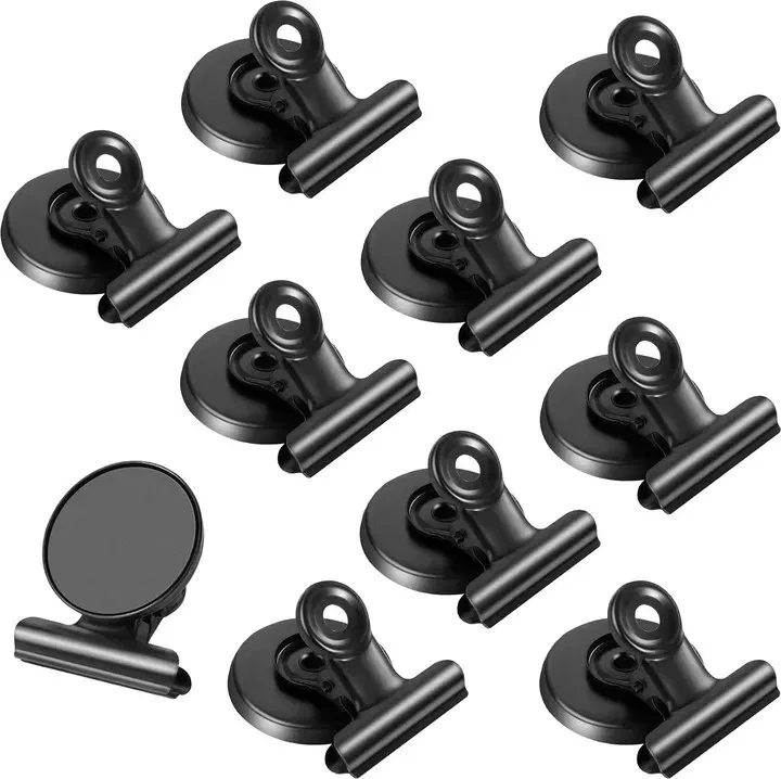 Color: DEEP BLUE - Strong Magnets Magnetic Clips Bulldog Clips Heavy Duty Magnetic Clips Perfect for Whiteboard Magnets Photo Displays Home