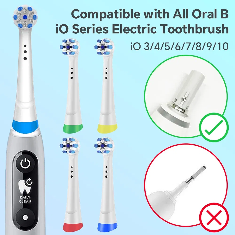 Color: MULTI - iO Replacement Toothbrush Heads Compatible with Oral B iO Electric Toothbrush, Brush Head for All iO Electric Toothbrushes Model