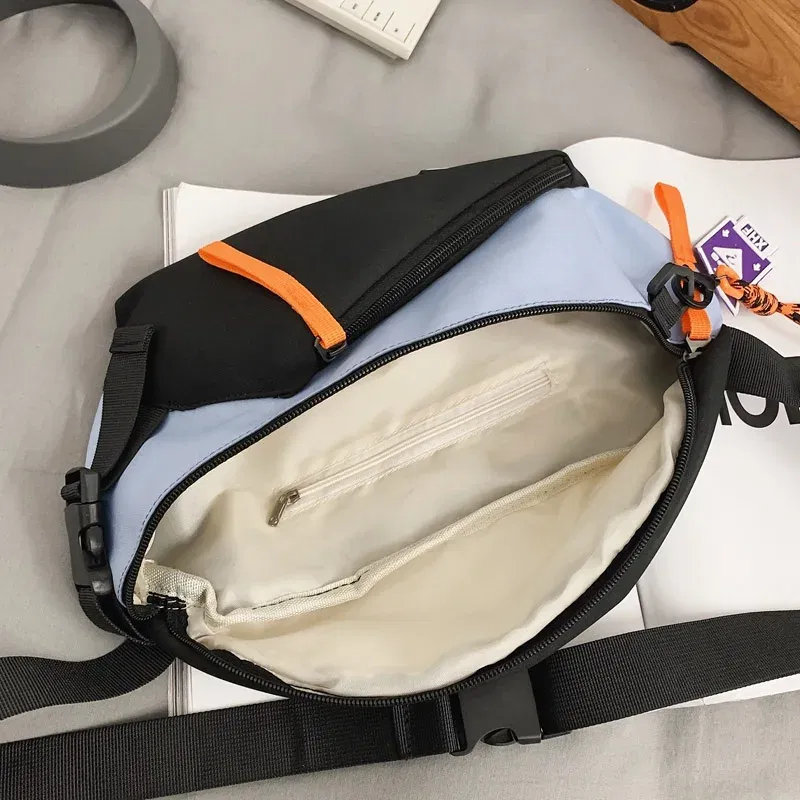 Color: green - Chest Rig Bag Women Fanny Pack Streetwear Chest Bags Multi-function Unisex Nylon Hip hop Waist Bag Phone pocket