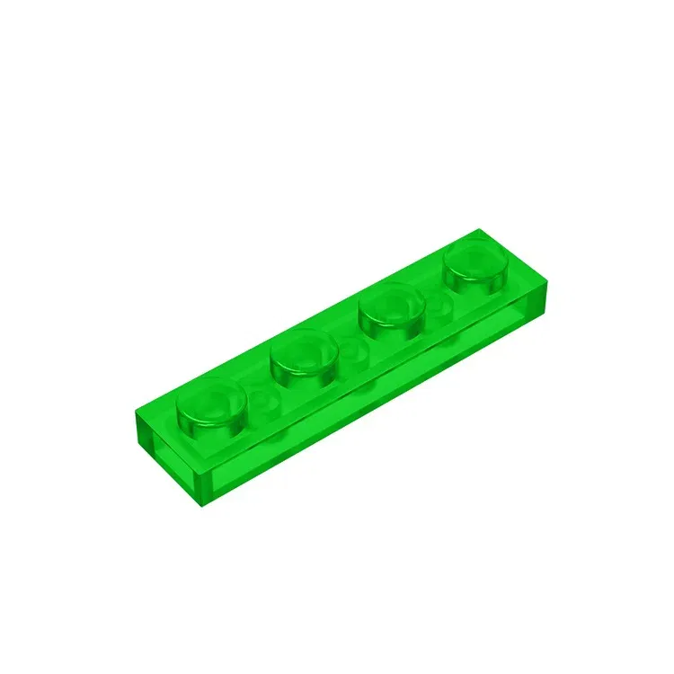 Color: REDDISH BROWN - Gobricks 10PCS MOC Bricks Parts Plate 3710 1x4 Compatible Assembles Particles For Building Blocks DIY Bricks Educational Toys