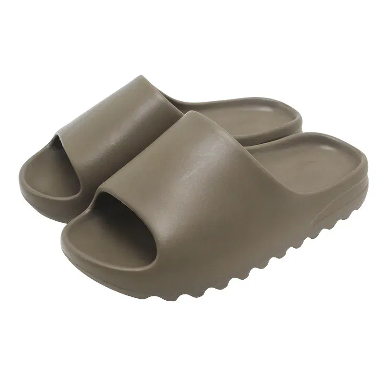 Color: SKY BLUE, Shoe Size: 35 - Summer Slippers Men Women Indoor Eva High Soft Bottom Sandals Open Toe Trend Slides Light Beach Shoes Slippers Home Size 35-46