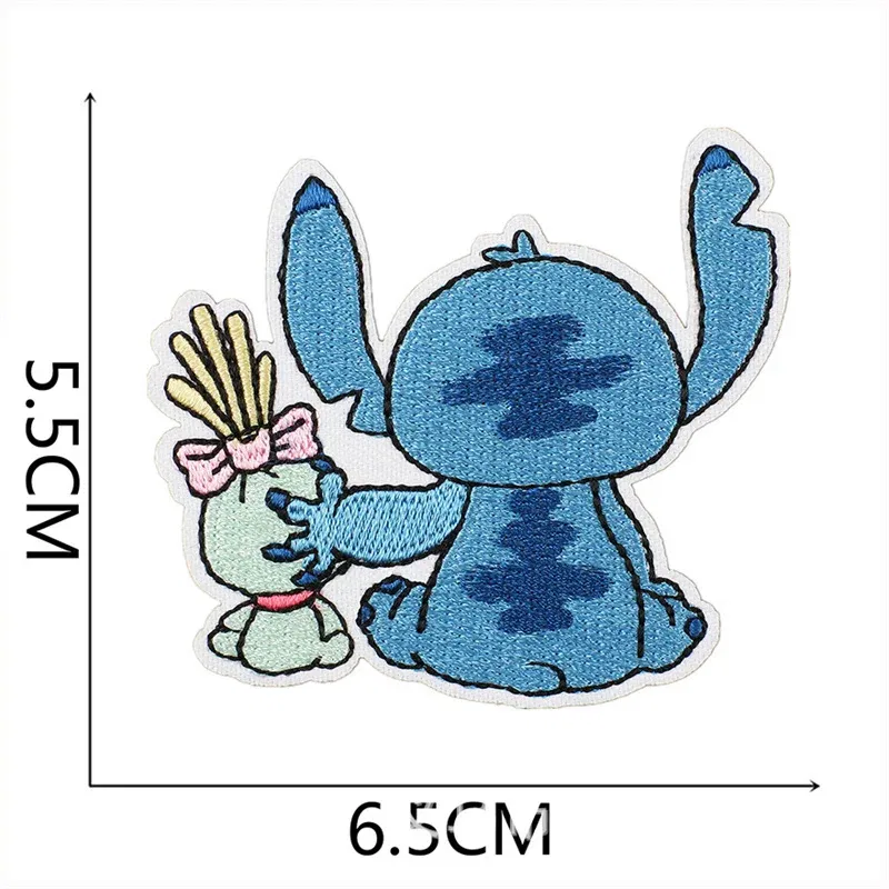 Color: Antique Copper - 1pcs Lilo & Stitch Embroidery Cloth Stickers Disney Bags Clothes DIY Accessories Kids Pants Hole Repair Iron On Patch Applique