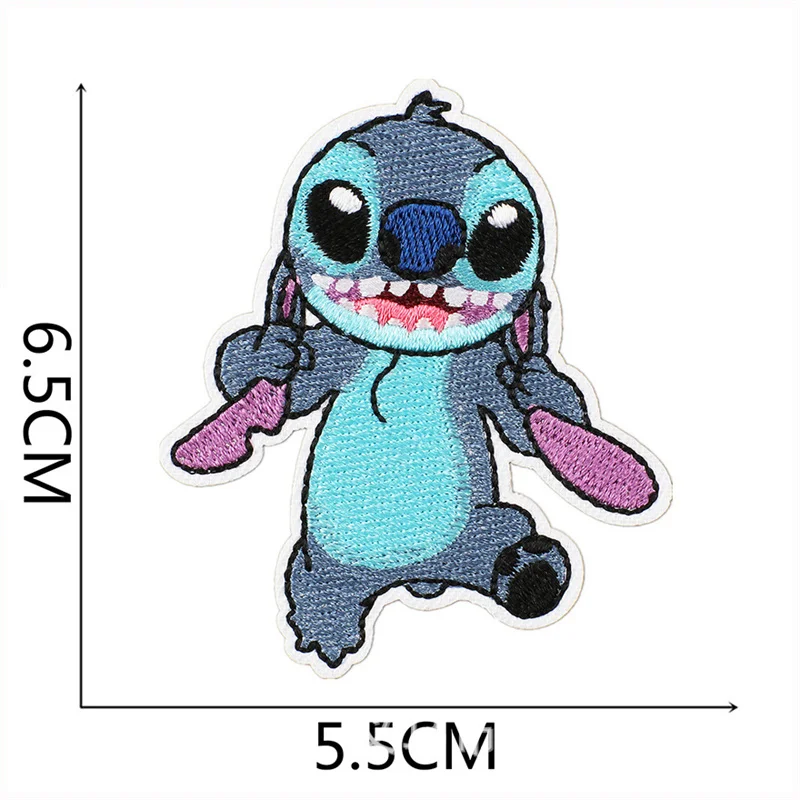 Color: Antique Copper - 1pcs Lilo & Stitch Embroidery Cloth Stickers Disney Bags Clothes DIY Accessories Kids Pants Hole Repair Iron On Patch Applique