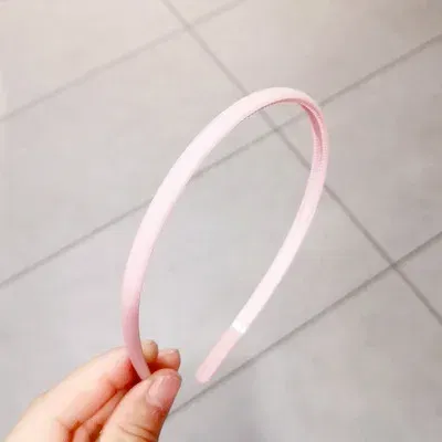 Color: Blue - New Fashion Solid color resin Simple frosted anti-slip wave shape Toothed Wild Hairbands Women Girls Hair Accessories Headdress