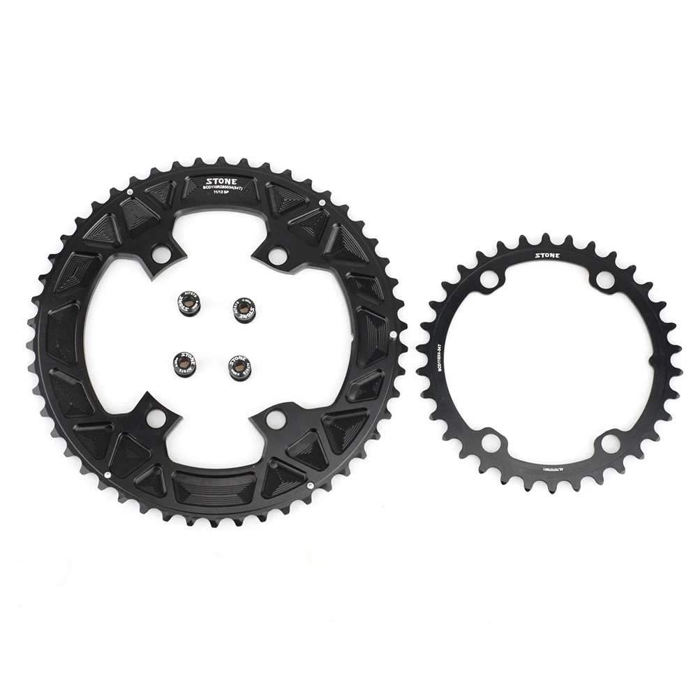 Color: PURPLE, Ships From: CHINA, Chainwheel Teeth: 38T - STONE Double Chainring BCD 110mm 4 Bolts for 105 R7100 Ultegra R8100 R9200 Dura Ace Road Bike Chainwheel Chain Ring