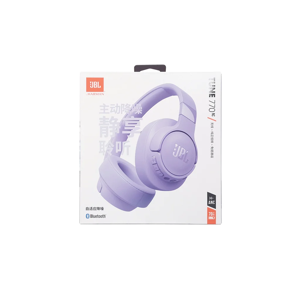 Color: black - 100%Original JBL TUNE 770NC Bluetooth Wireless Headset Noise Reduction Headphones 55 hours of battery life Bluetooth 5.0
