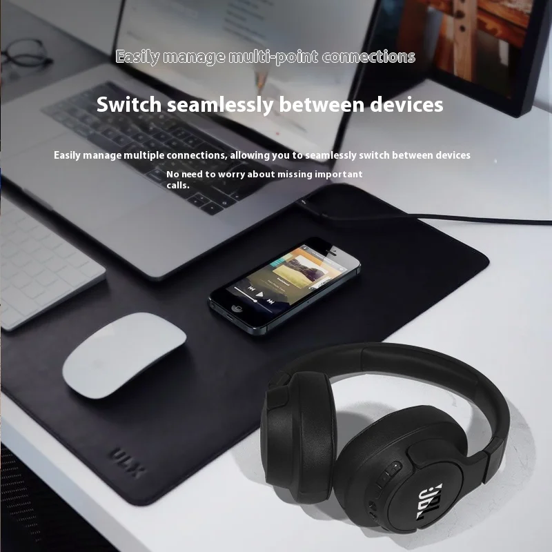Color: black - 100%Original JBL TUNE 770NC Bluetooth Wireless Headset Noise Reduction Headphones 55 hours of battery life Bluetooth 5.0