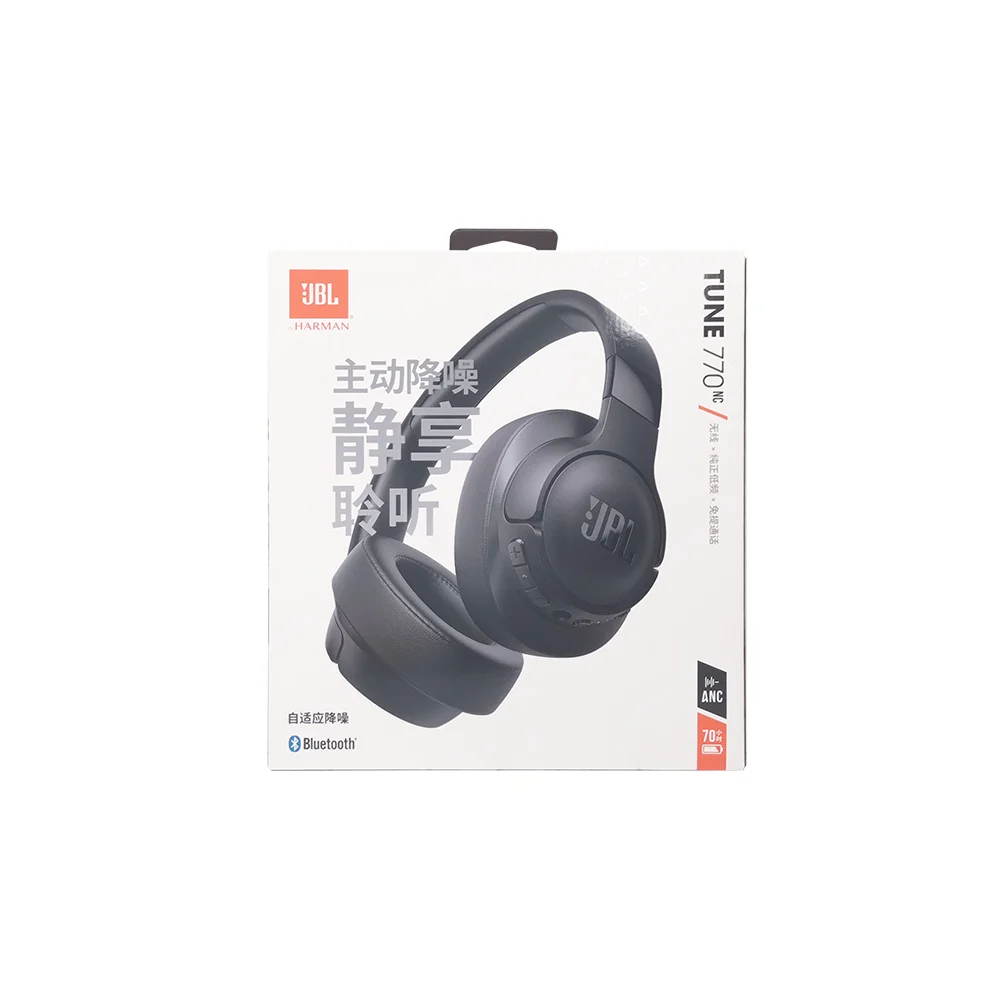 Color: black - 100%Original JBL TUNE 770NC Bluetooth Wireless Headset Noise Reduction Headphones 55 hours of battery life Bluetooth 5.0
