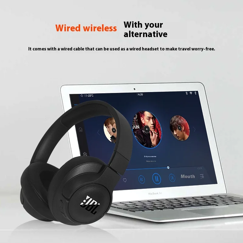 Color: black - 100%Original JBL TUNE 770NC Bluetooth Wireless Headset Noise Reduction Headphones 55 hours of battery life Bluetooth 5.0