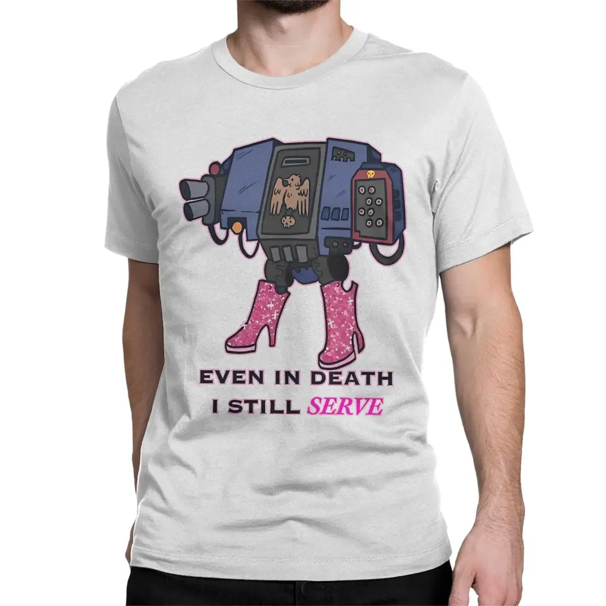 Color: Dark Grey, Size: 6XL - Awesome Adeptus Astartes T-Shirt Men Women's O Neck Pure Cotton T Shirts W-Warhammer 40k Short Sleeve Tee Shirt 6XL Tops