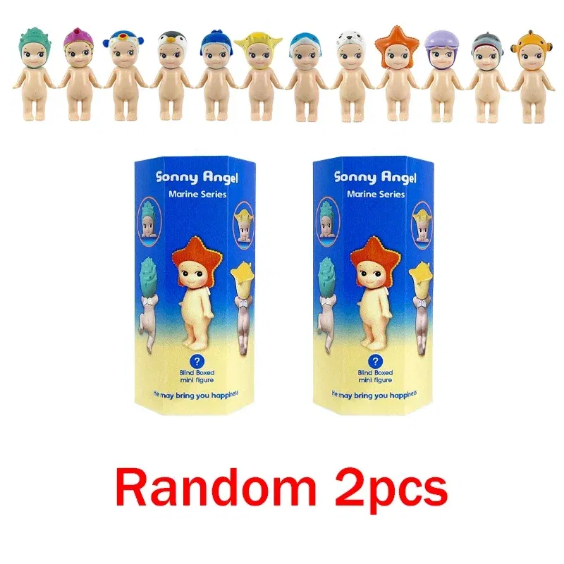 Color: Yellow - 2025 New HOT Blind Box Series Angel Party Ocean Car Decoration Cupid Hand Fashion Doll Birthday Gift Toy miniso