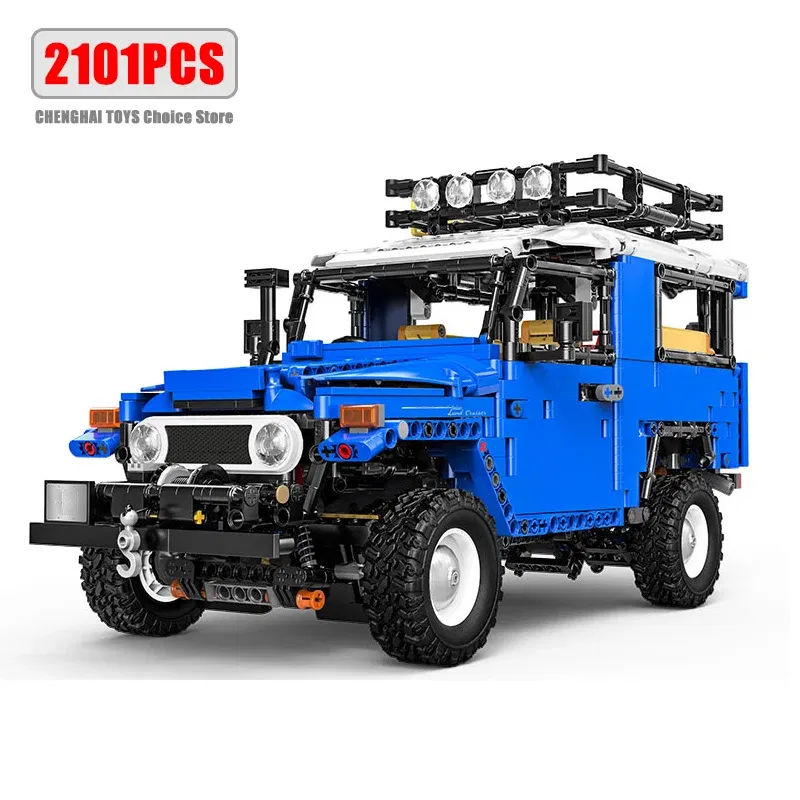 Color: DEEP BLUE - Technical Car APP Remote Control Motor Power SUV Series Building Blocks Bricks MOC Off-road Vehicle Model Sets Boy Toys Kid Gift