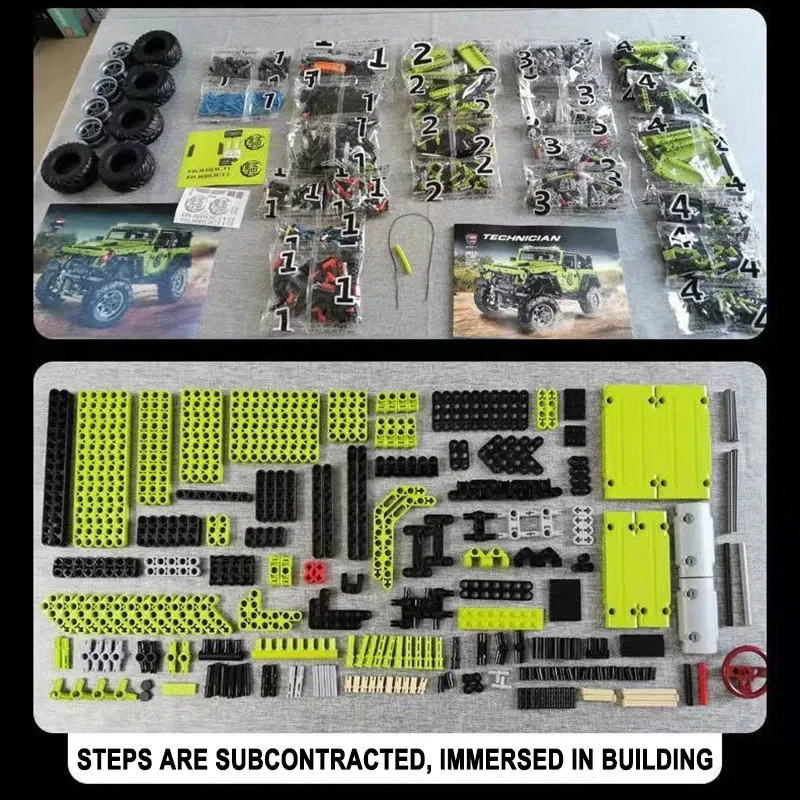 Color: DEEP BLUE - Technical Car APP Remote Control Motor Power SUV Series Building Blocks Bricks MOC Off-road Vehicle Model Sets Boy Toys Kid Gift