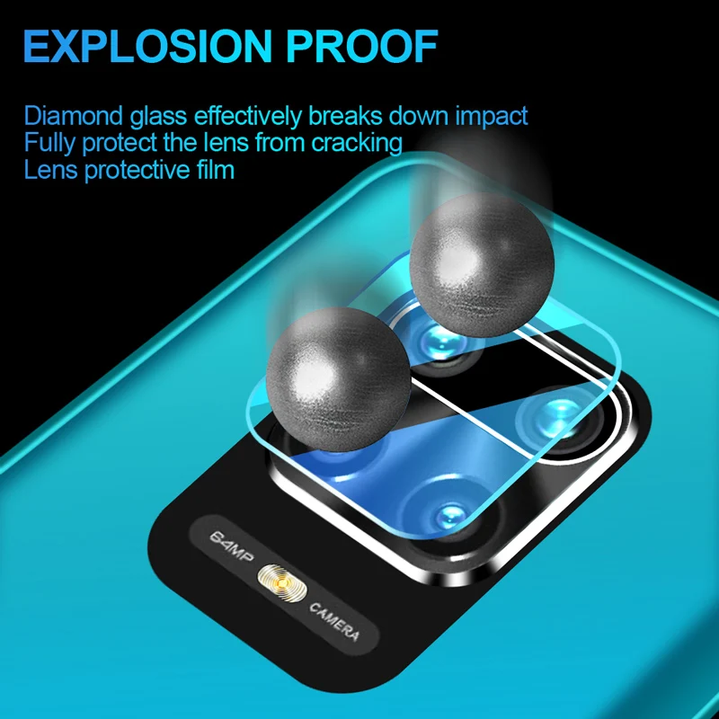 Color: Other, Bundle: Bundle1 - camera lens protective glass for xiaomi mi 10t poco x3 nfc m3 pro redmi note 10 9 pro 10s 9s 9a 9c 9d full screen protector film