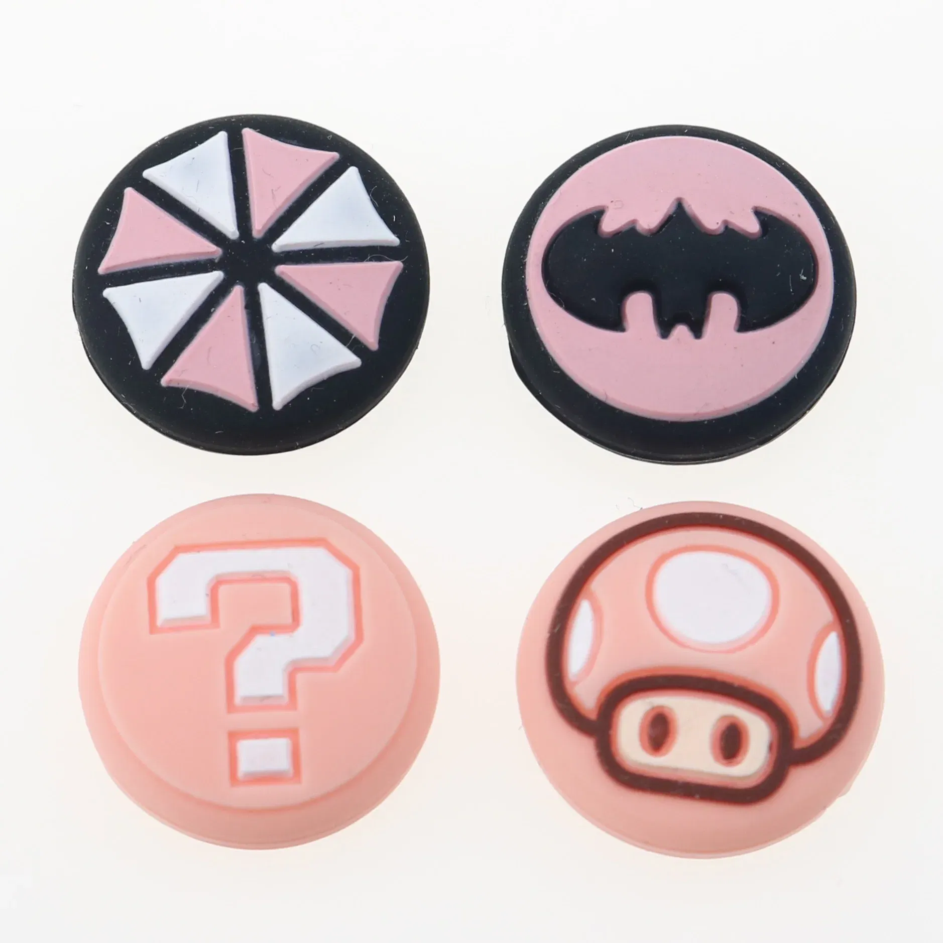 Color: black - 2pcs Cherry Pink Lemon For Nintendo Switch Lite OLED Analog Thumb Grip Nintend Swith Joy Con JoyCon Controller Joystick Cap Game