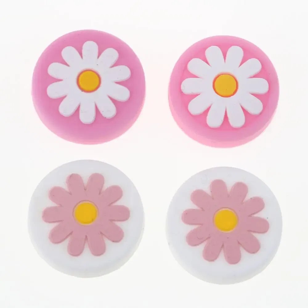 Color: black - 2pcs Cherry Pink Lemon For Nintendo Switch Lite OLED Analog Thumb Grip Nintend Swith Joy Con JoyCon Controller Joystick Cap Game