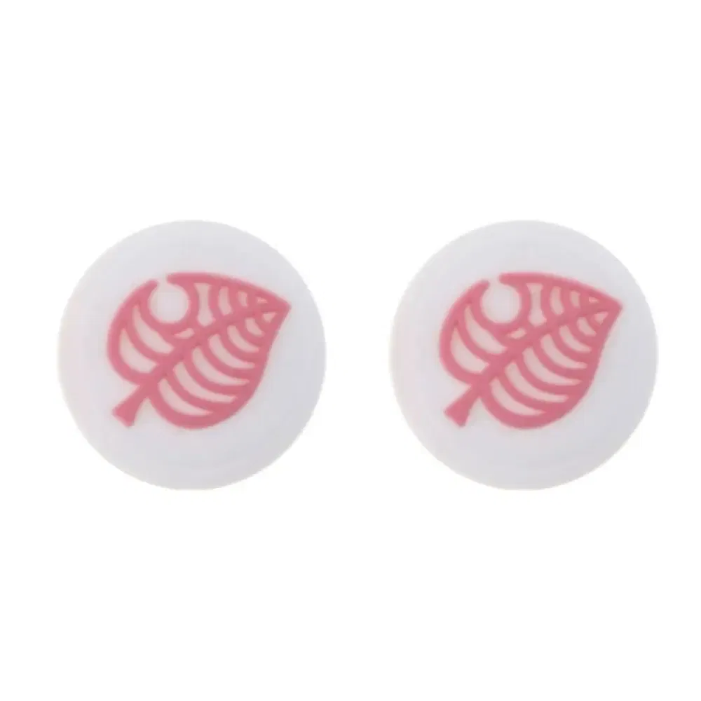 Color: black - 2pcs Cherry Pink Lemon For Nintendo Switch Lite OLED Analog Thumb Grip Nintend Swith Joy Con JoyCon Controller Joystick Cap Game