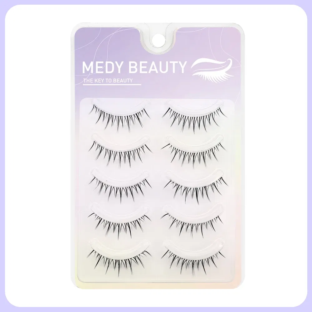 Color: BLACK & RED, Length: MIX - 3D Lashes Premade Fan A/M Shape Spikes Cluster Eyelash Mix Extension Individual Makeup Super Natural Wispy DIY Premade Peduncle