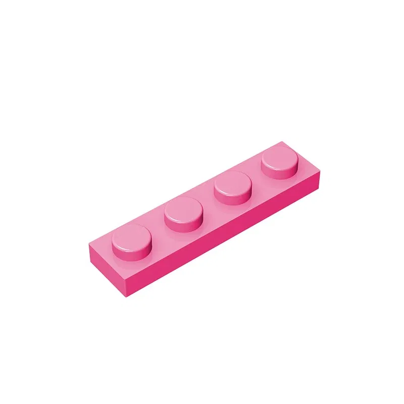 Color: Red - Gobricks 10PCS MOC Bricks Parts Plate 3710 1x4 Compatible Assembles Particles For Building Blocks DIY Bricks Educational Toys
