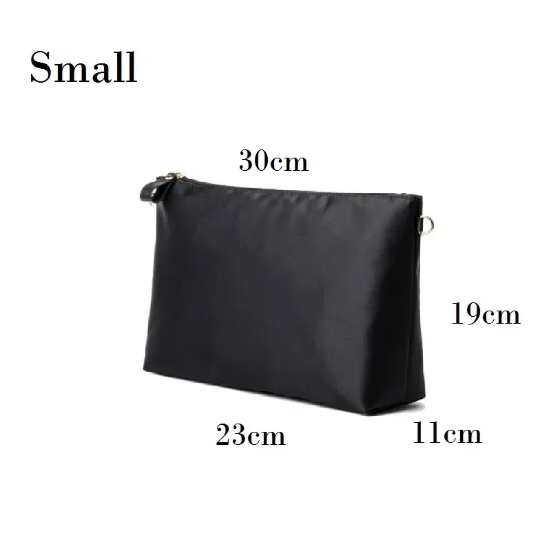 Color: Dark Grey - Nylon Organizer Insert Bag Women Nylon Travel Insert Travel Makeup Bag Traveling Multi-functional Makeup Insert Bags