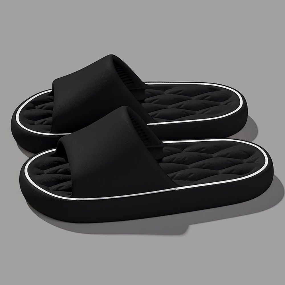 Color: Clear, Shoe Size: 40-41, Ships From: CHINA - BASATU Fashion Summer Cartoon Home Shoes Non-slip Soft Slides Lithe Comfort Sandals Men Women Couple Slippers Trendy Slippers