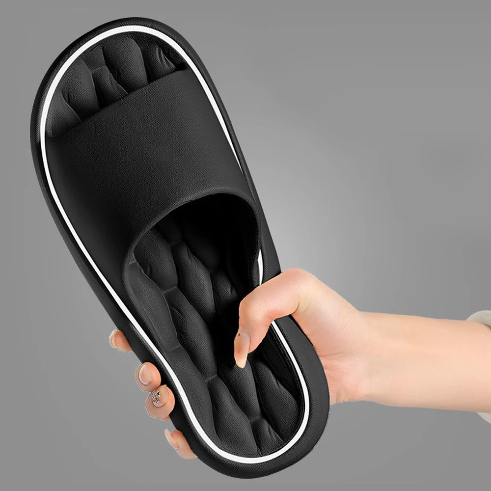 Color: Clear, Shoe Size: 40-41, Ships From: CHINA - BASATU Fashion Summer Cartoon Home Shoes Non-slip Soft Slides Lithe Comfort Sandals Men Women Couple Slippers Trendy Slippers