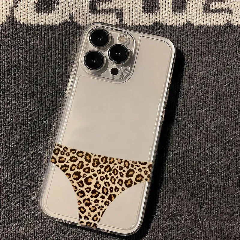 Color: Clear, Ships From: CHINA, Material: PC + TPU - for IPHONE 15 case 14 13 12 11 PROMAX 7 8 PLUS X XR XS MAX Leopard print soft silicone anti-drop and shock-proof